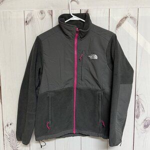 The North Face Denali Fleece Jacket Women’s Medium Gray/Pink EUC